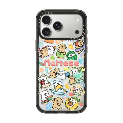 iPhone 17 Pro Max - Maltese Summer Vibes Sticker Case