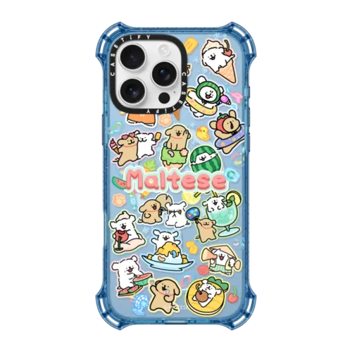 iPhone 16 Pro Max - Maltese Summer Vibes Sticker Case