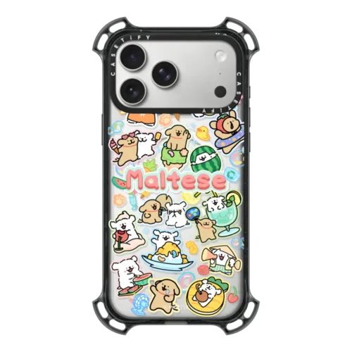 iPhone 17 Pro Max - Maltese Summer Vibes Sticker Case