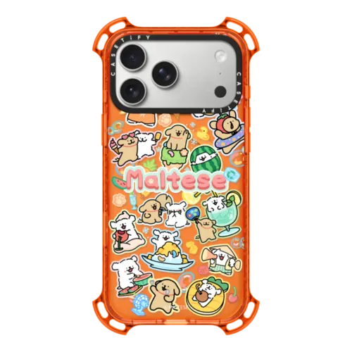 iPhone 17 Pro Max - Maltese Summer Vibes Sticker Case