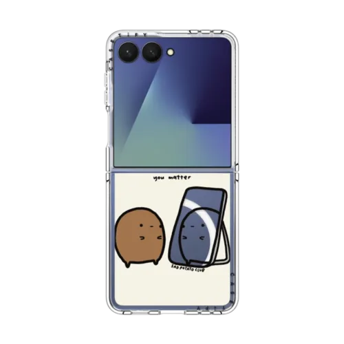 Galaxy Z Flip7 - you matter mirror case by sad potato club