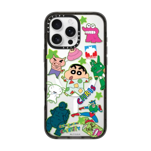 iPhone 16 Pro Max - Crayon Shinchan Sticker Custom Case (Pajamas)
