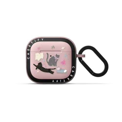 AirPods 4 - Black Cat's Room Earbuds Case