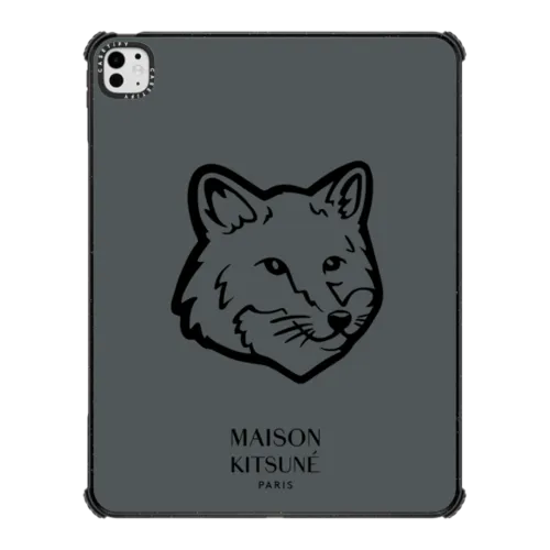 iPad Pro 13-inch (M4) - Maison Kitsuné Bold Fox Head Slate Grey Tablet Case