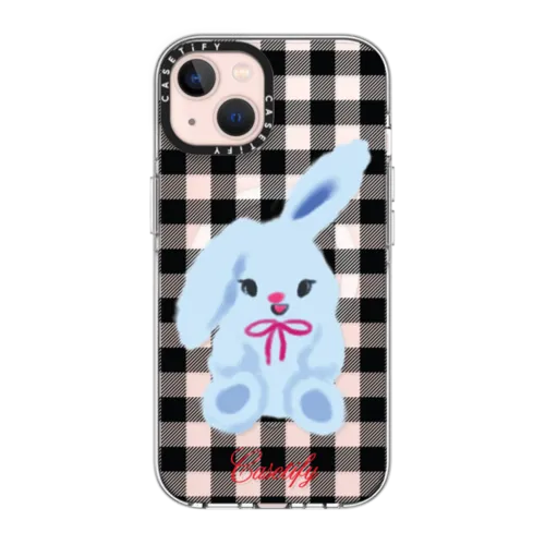 iPhone 13 - Bunny with Plaid