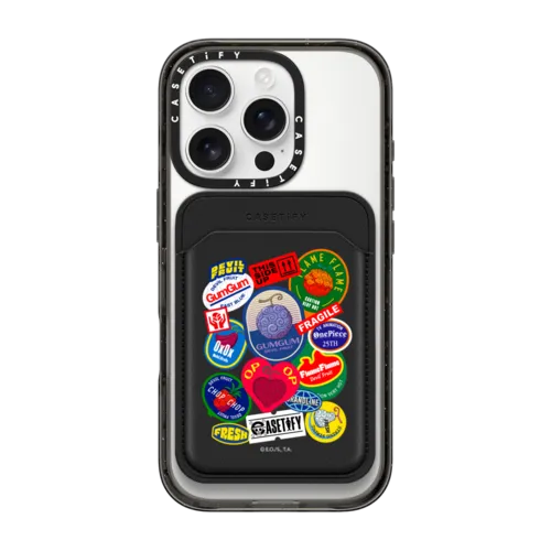 Snappy MagSafe Wallet - Devil Fruits Label Sticker Snappy Leather Wallet