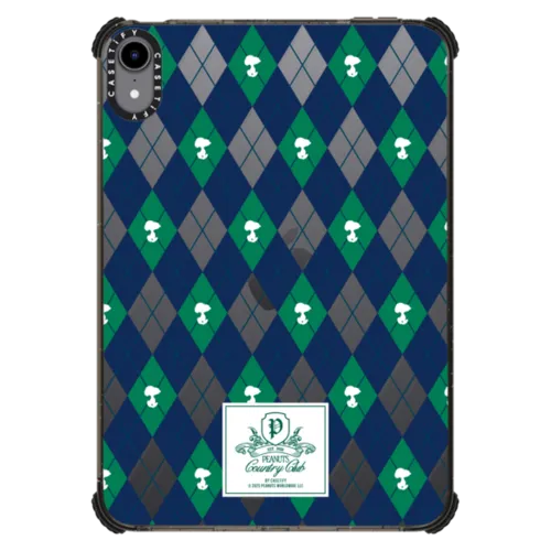 iPad mini (6th gen) - Peanuts Argyle Pattern Tablet Case