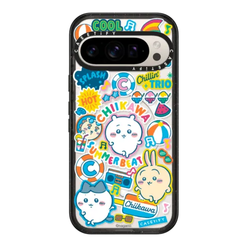 Google Pixel 9 Pro - Chiikawa Summer Party Sticker Case