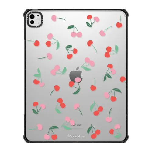iPad Pro 13-inch (M4/M5) - Meri Meri Cherries Pattern Tablet Case