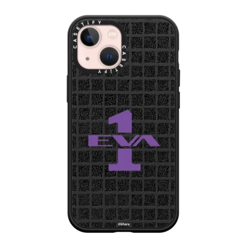 iPhone 13 Mini - Evangelion Custom Logo Phone Case - Containment Pillar - EVA-01