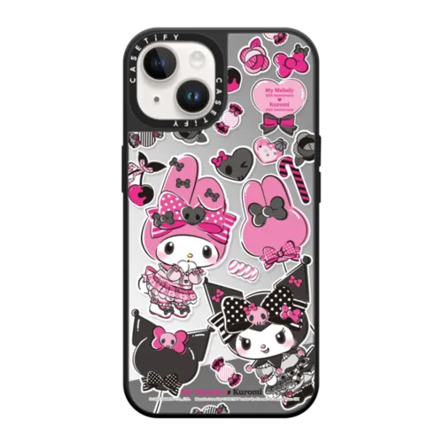 iPhone 14 - My Melody & Kuromi Celebration Sticker Case