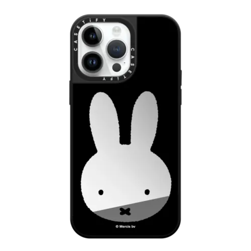 iPhone 14 Pro Max - Miffy Black Mirror Frame Case