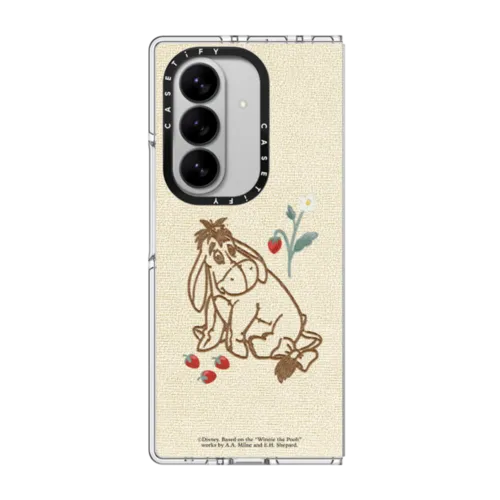 Galaxy Z Fold7 - Winnie The Pooh & Friends Embroidered Phone Case - Eeyore - With Background