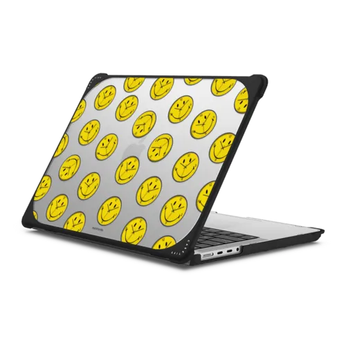 MacBook Pro 14-inch (M1 - M5) - Time To Smiley Pattern Laptop Case