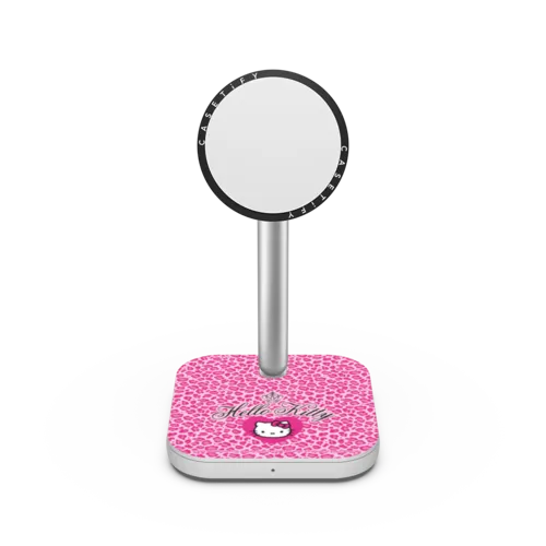   - Hello Kitty Wild Pink Leopard 2-in-1 Charging Stand