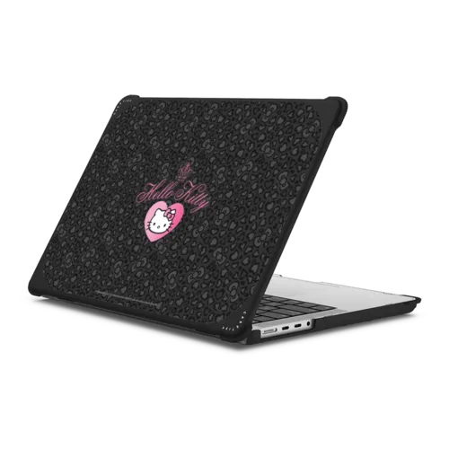 MacBook Pro 14-inch (M1 - M5) - Hello Kitty Wild Black Leopard Laptop Case