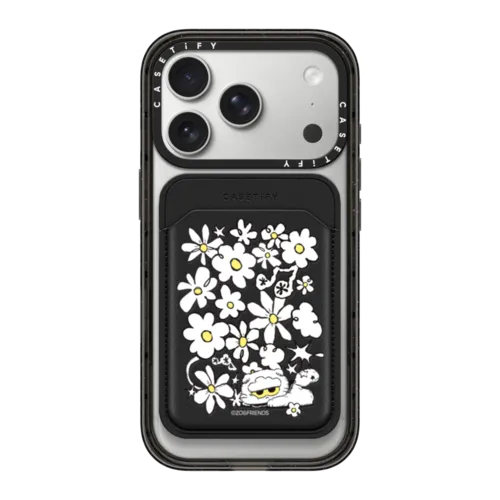 Snappy MagSafe Wallet - Daisy Snappy Leather Wallet
