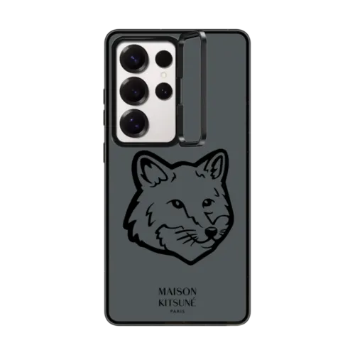Galaxy S25 Ultra - Maison Kitsuné Bold Fox Head Slate Grey Case