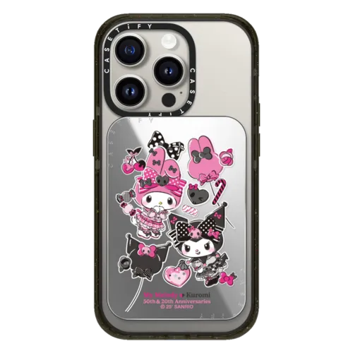 Snappy Cardholder Stand - My Melody & Kuromi Pattern Snappy Cardholder Stand