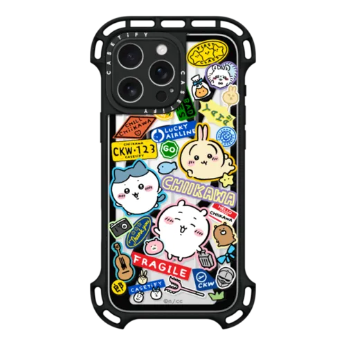 iPhone 16 Pro Max - Chiikawa Luggage Sticker Case