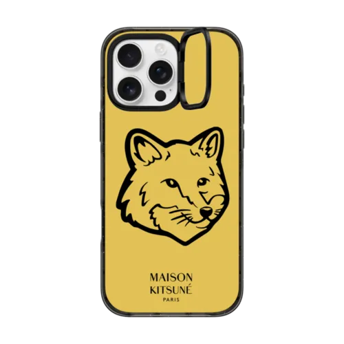 iPhone 16 Pro Max - Maison Kitsuné Bold Fox Head Tournesol Case