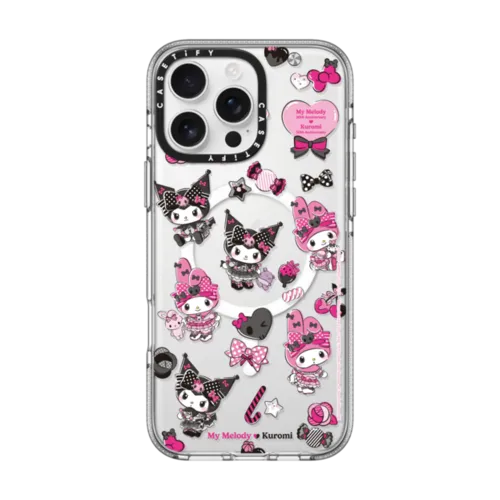 iPhone 16 Pro Max - My Melody & Kuromi Pattern Case