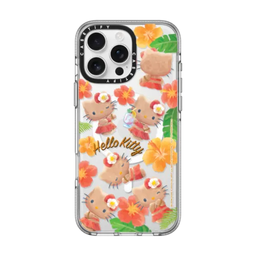 iPhone 16 Pro Max - Sun-Kissed Hello Kitty Sticker Phone Case