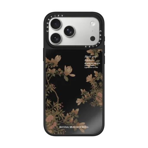 iPhone 17 Pro Max - NMK Bird and Flowers Case - Black Mirror Edition