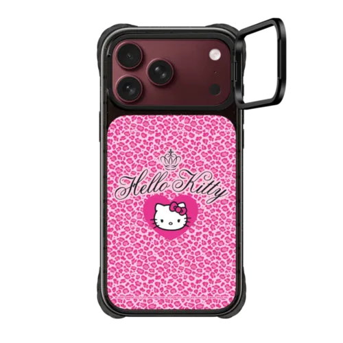 iPhone 18 Pro Max - Hello Kitty Wild Leopard Case - Pink