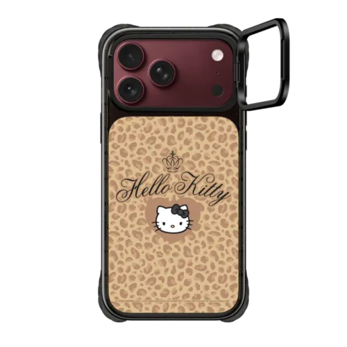 iPhone 18 Pro Max - Hello Kitty Wild Leopard Case - Tan