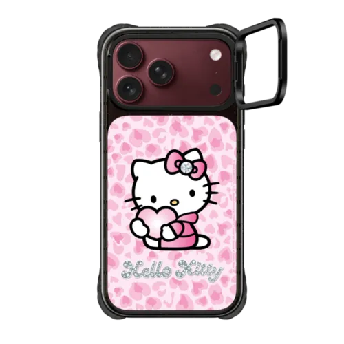 iPhone 18 Pro Max - Hello Kitty Pink Camo Custom Case - Heart