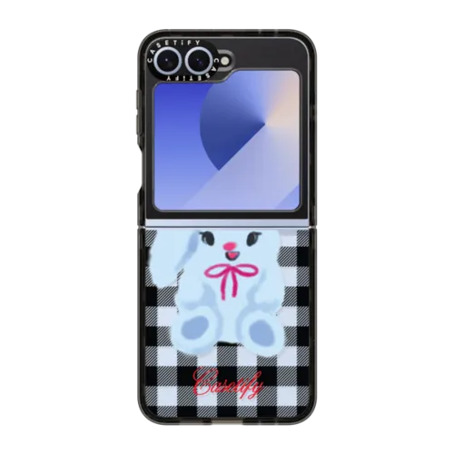 Galaxy Z Flip6 - Bunny with Plaid