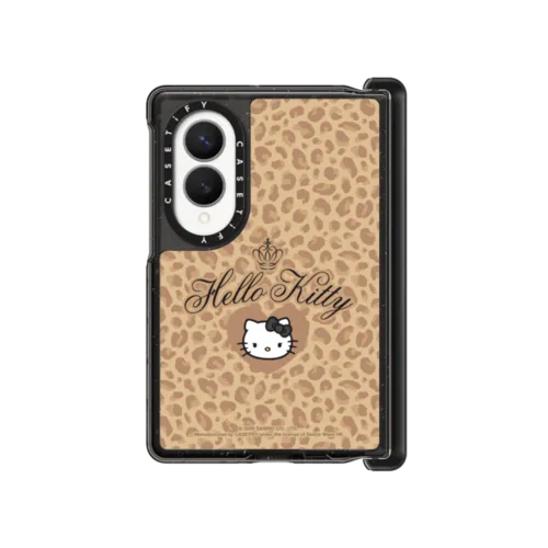 Galaxy Z Fold8 - Hello Kitty Wild Leopard Case - Tan