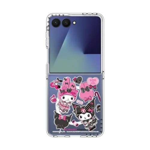 Galaxy Z Flip7 - My Melody & Kuromi Celebration Sticker Case