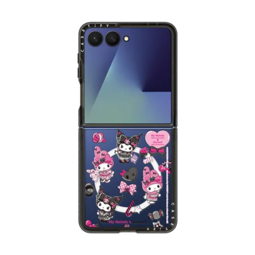 Galaxy Z Flip7 - My Melody & Kuromi Pattern Case