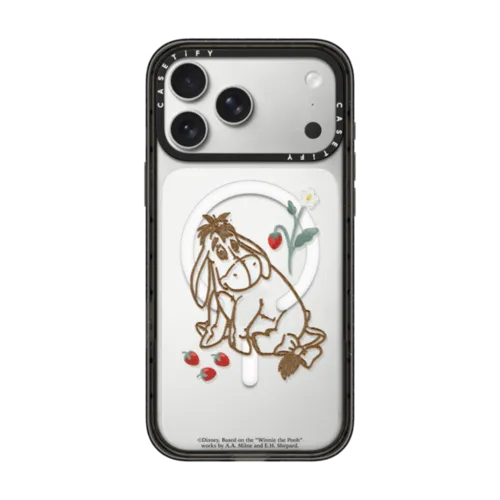 iPhone 17 Pro Max - Winnie The Pooh & Friends Embroidered Phone Case - Eeyore