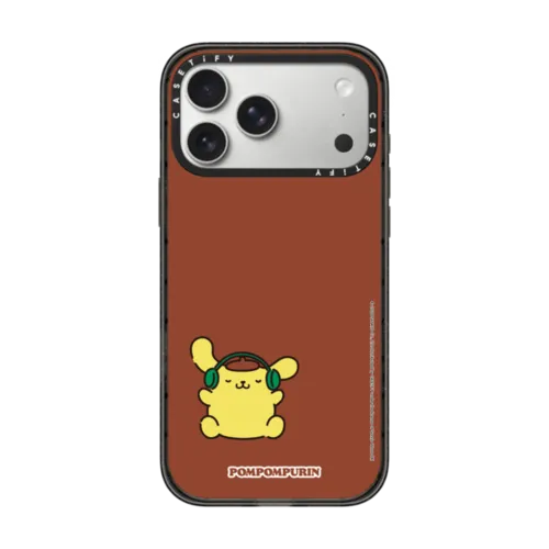 iPhone 17 Pro Max - Sanrio Puppy Pals - Pompompurin with you Custom Case - Brown - Grooving