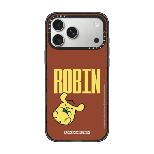 iPhone 17 Pro Max - Sanrio Puppy Pals - Pompompurin with you Custom Case - Brown - Twirling