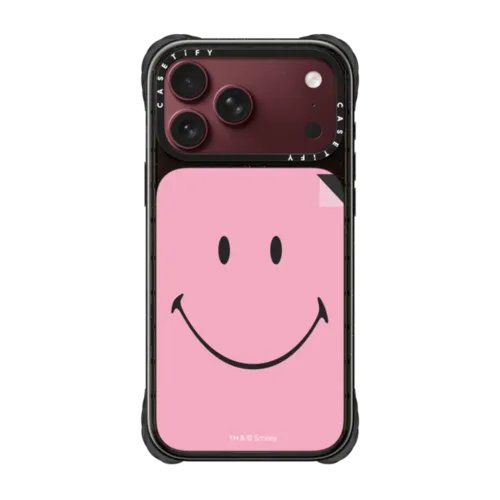 iPhone 18 Pro Max - Original Smiley Phone Case - Pink Edition