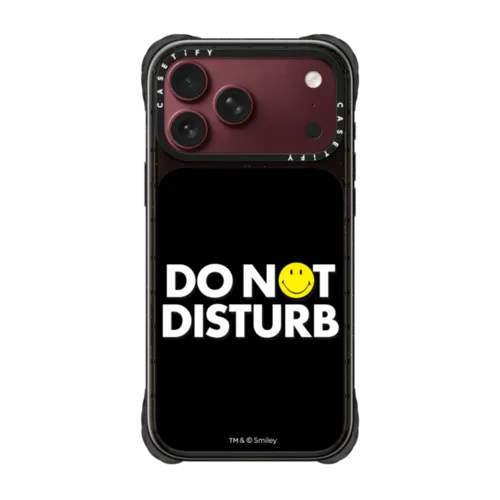 iPhone 18 Pro Max - Smiley Do Not Disturb Typography Phone Case