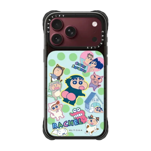 iPhone 18 Pro Max - Crayon Shinchan Sticker & Name Custom Case