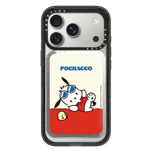 Snappy Cardholder Stand - Sanrio Puppy Pals - Pochacco Chilling Snappy Cardholder Stand