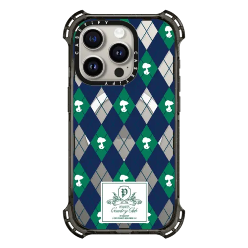 iPhone 15 Pro - Peanuts Argyle Pattern Case