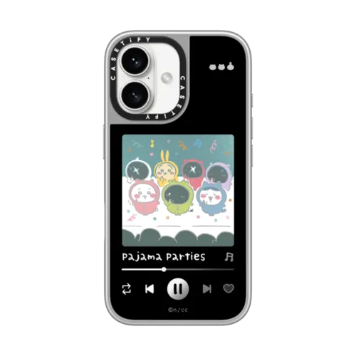 iPhone 16 - Pajama Parties (Music Player) Case - Black