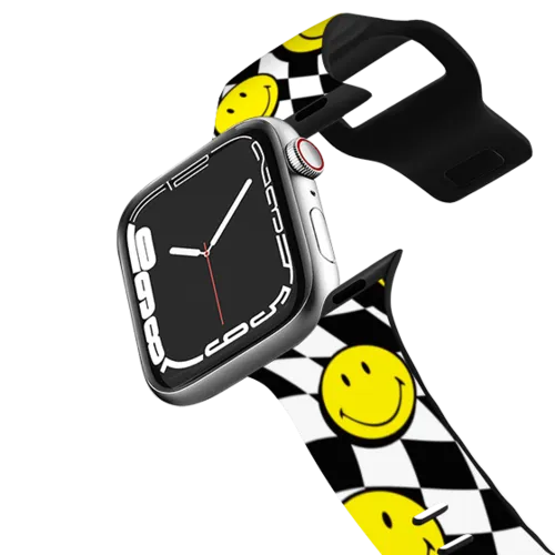 Apple Watch Series 7-9 (45mm) - Smiley Melted Checkers Watch Band