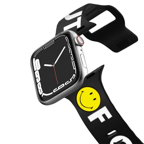 Apple Watch Series 7-9 (45mm) - Smiley OUT OF OFFICE Watch Band
