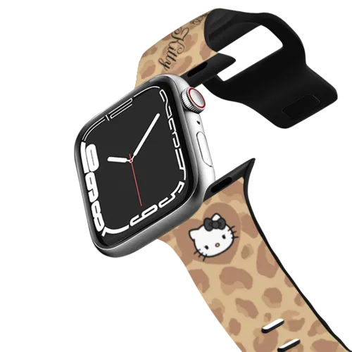 Apple Watch Series 7-9 (45mm) - Hello Kitty Wild Golden Tan Leopard Watch Band