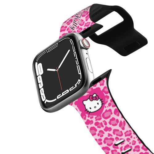 Apple Watch Series 7-9 (45mm) - Hello Kitty Wild Pink Leopard Watch Band