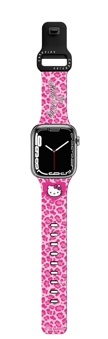 Apple Watch Series 7-9 (45mm) - Hello Kitty Wild Pink Leopard Watch Band