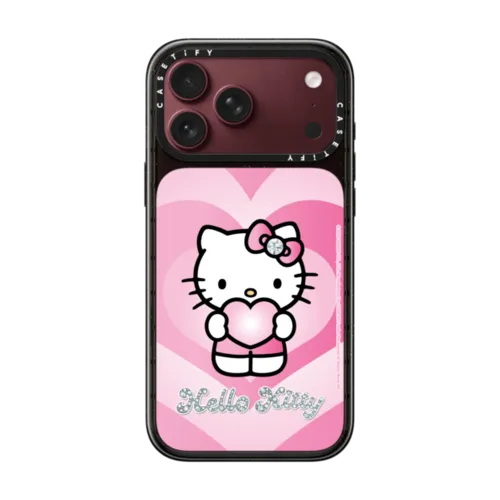 iPhone 18 Pro Max - Hello Kitty Pink Aura Heart Case